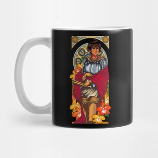 Art Nouveau of a Beautiful Warrior Mug